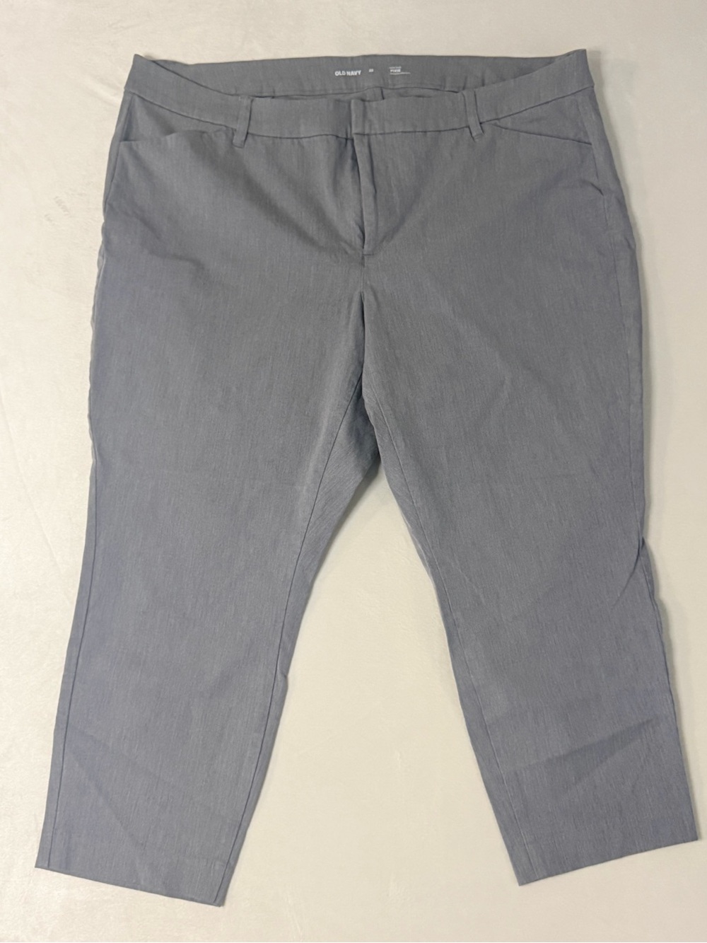 Old Navy Gray High-Rise Pixie Dress Pants
